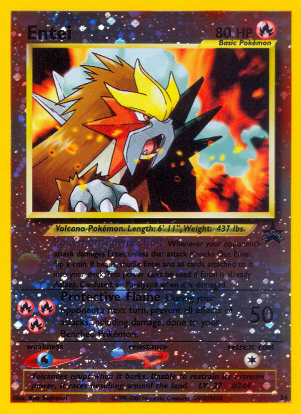 Entei (34) [Wizards of the Coast: Black Star Promos] | Anubis Games and Hobby