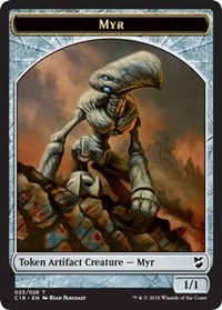 Myr (023) // Thopter (025) Double-Sided Token [Commander 2018 Tokens] | Anubis Games and Hobby