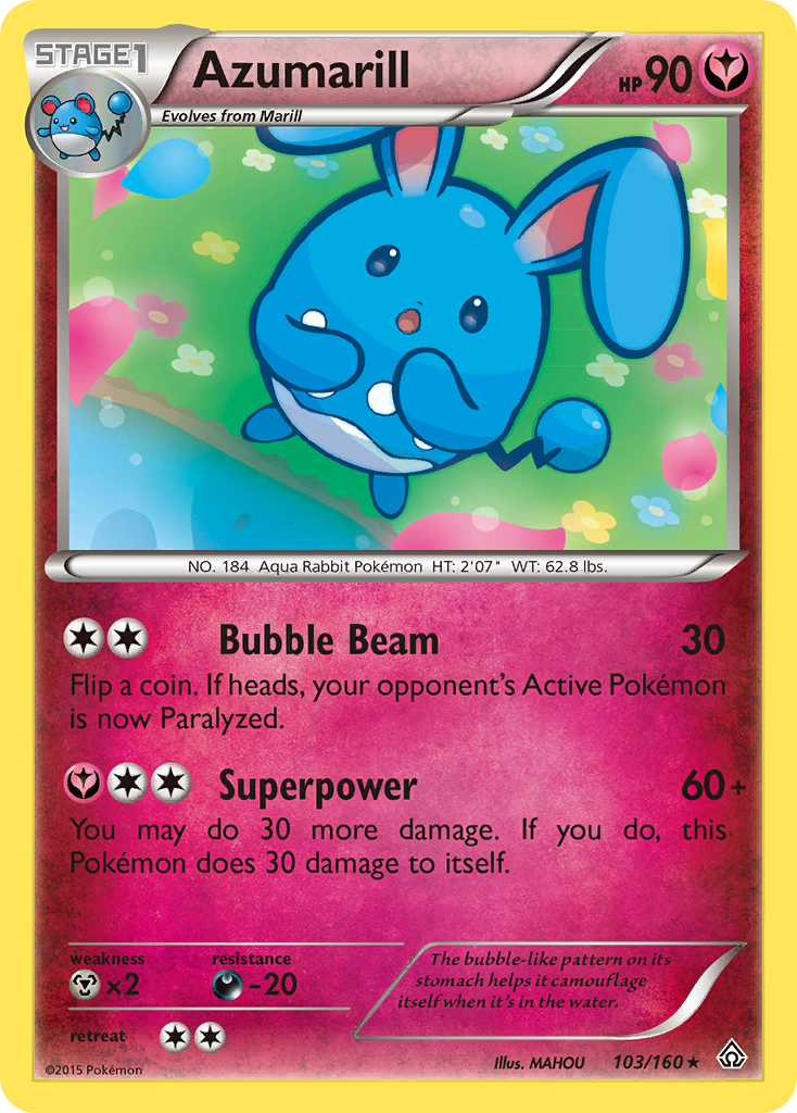 Azumarill (103/160) [XY: Primal Clash] | Anubis Games and Hobby