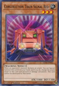Construction Train Signal Red [Legendary Duelists: Sisters of the Rose] [LED4-EN043] | Anubis Games and Hobby
