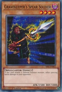 Gravekeeper's Spear Soldier [Speed Duel Decks: Destiny Masters] [SS01-ENB02] | Anubis Games and Hobby