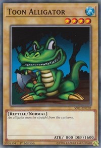 Toon Alligator [Speed Duel Decks: Destiny Masters] [SS01-ENC02] | Anubis Games and Hobby