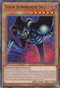 Toon Summoned Skull [Speed Duel Decks: Destiny Masters] [SS01-ENC07] | Anubis Games and Hobby