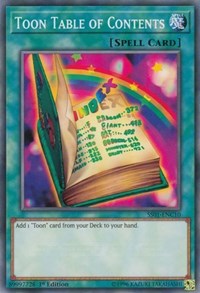 Toon Table of Contents [Speed Duel Decks: Destiny Masters] [SS01-ENC10] | Anubis Games and Hobby