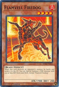 Flamvell Firedog [Structure Deck: Soulburner] [SDSB-EN016] | Anubis Games and Hobby