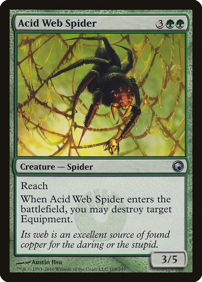 Acid Web Spider [Scars of Mirrodin] | Anubis Games and Hobby