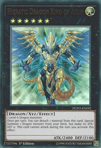 Hieratic Dragon King of Atum [Duel Power] [DUPO-EN092] | Anubis Games and Hobby