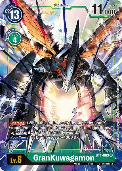 GranKuwagamon [BT1-083] (Alternate Art) [Release Special Booster Ver.1.5] | Anubis Games and Hobby