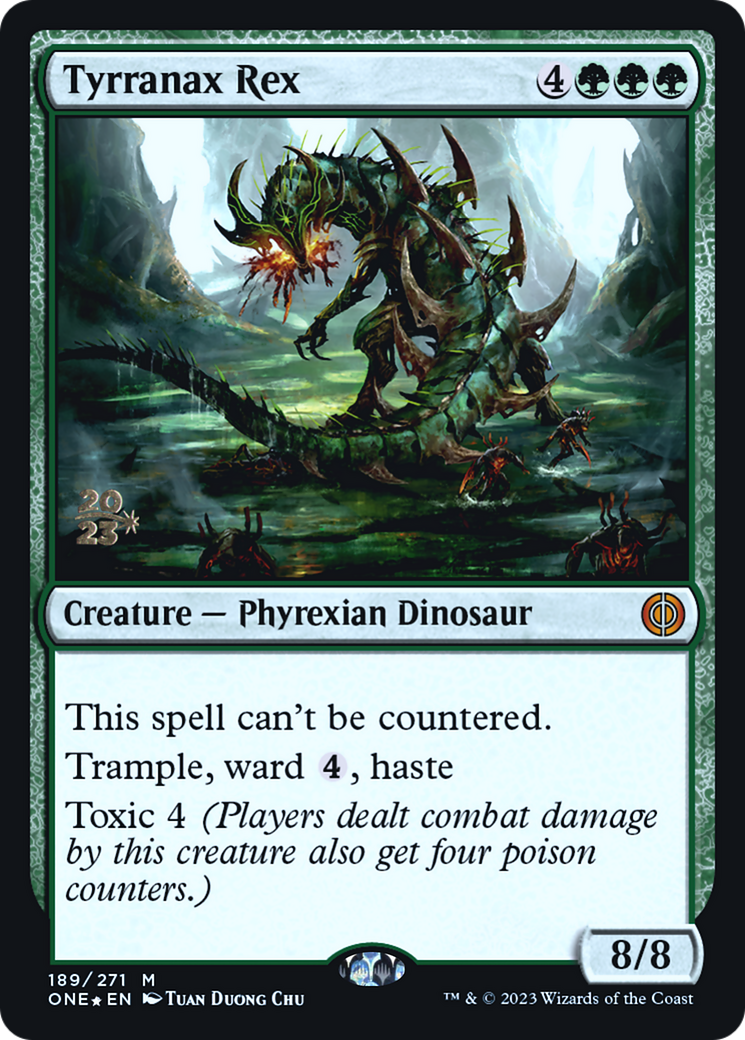 Tyrranax Rex [Phyrexia: All Will Be One Prerelease Promos] | Anubis Games and Hobby