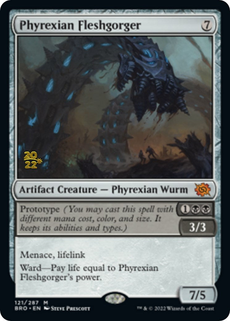 Phyrexian Fleshgorger [The Brothers' War Prerelease Promos] | Anubis Games and Hobby