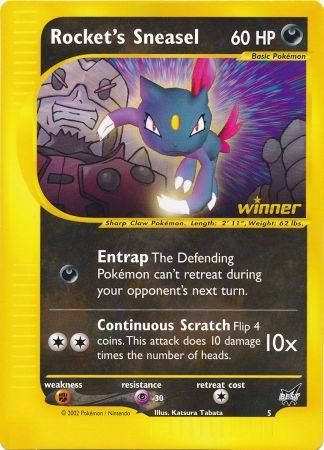 Rocket's Sneasel (5) (Jumbo Card) [Best of Promos] | Anubis Games and Hobby