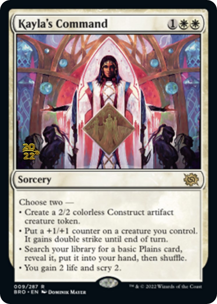 Kayla's Command [The Brothers' War Prerelease Promos] | Anubis Games and Hobby