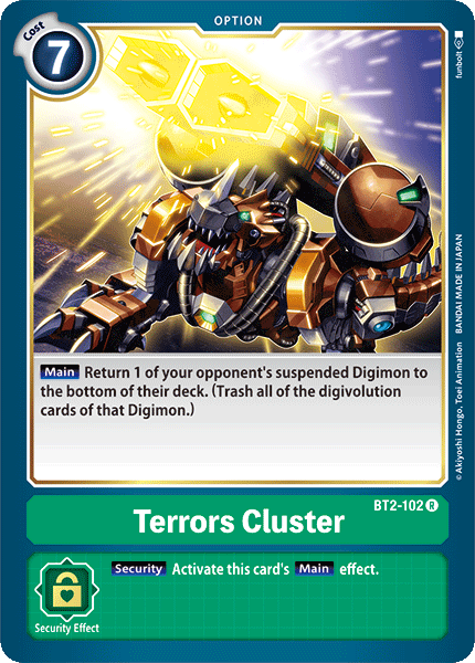 Terrors Cluster [BT2-102] [Release Special Booster Ver.1.0] | Anubis Games and Hobby