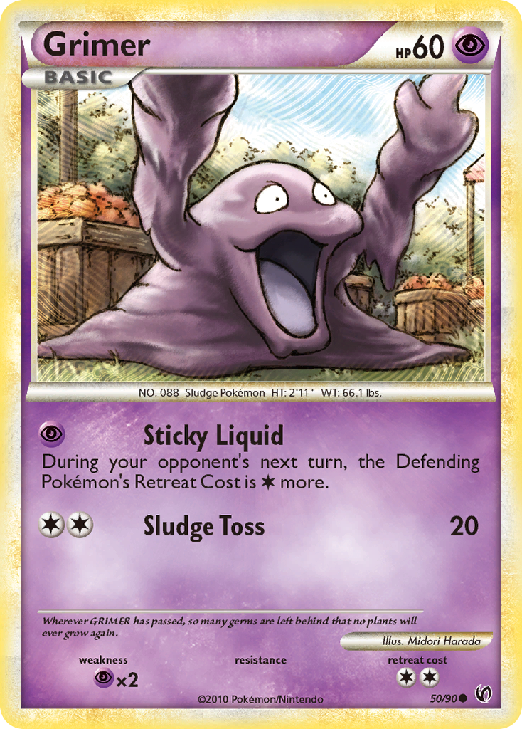 Grimer (50/90) [HeartGold & SoulSilver: Undaunted] | Anubis Games and Hobby