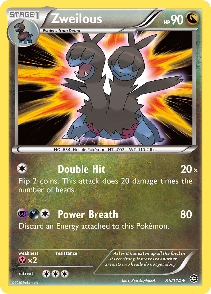 Zweilous (85/114) [XY: Steam Siege] | Anubis Games and Hobby