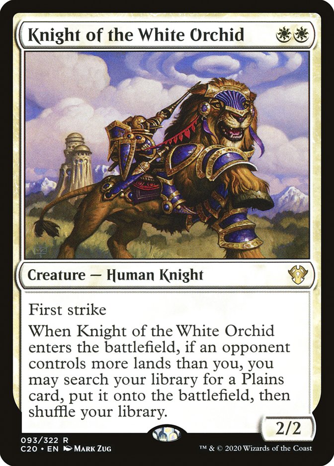 Knight of the White Orchid [Commander 2020] | Anubis Games and Hobby