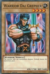 Warrior Dai Grepher [Speed Duel: Attack from the Deep] [SBAD-EN035] | Anubis Games and Hobby