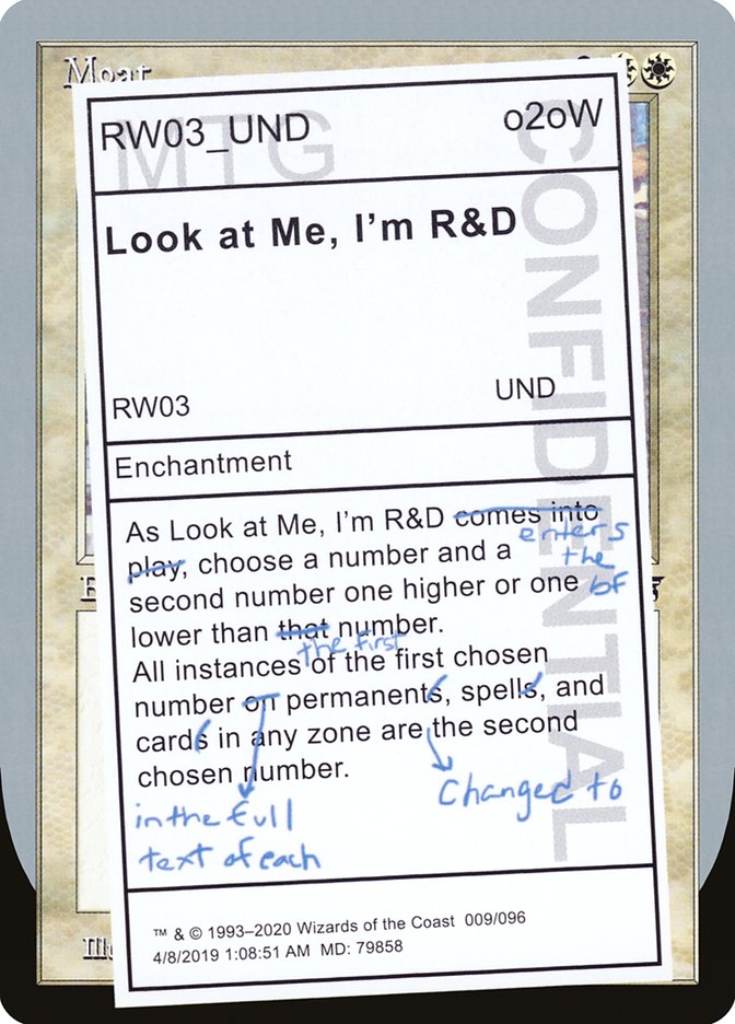 Look at Me, I'm R&D [Unsanctioned] | Anubis Games and Hobby