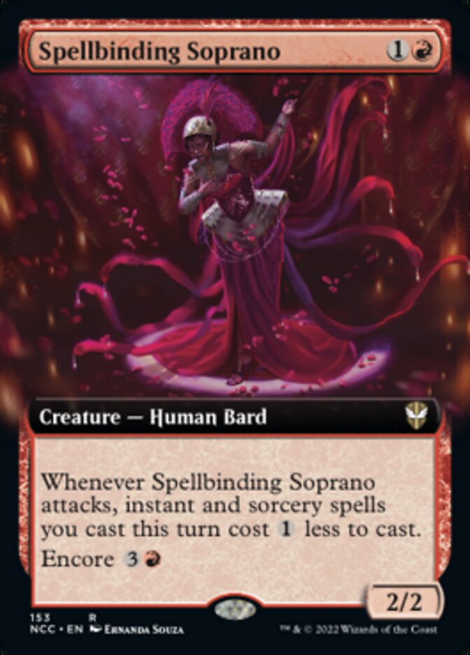 Spellbinding Soprano (Extended Art) [Streets of New Capenna Commander] | Anubis Games and Hobby