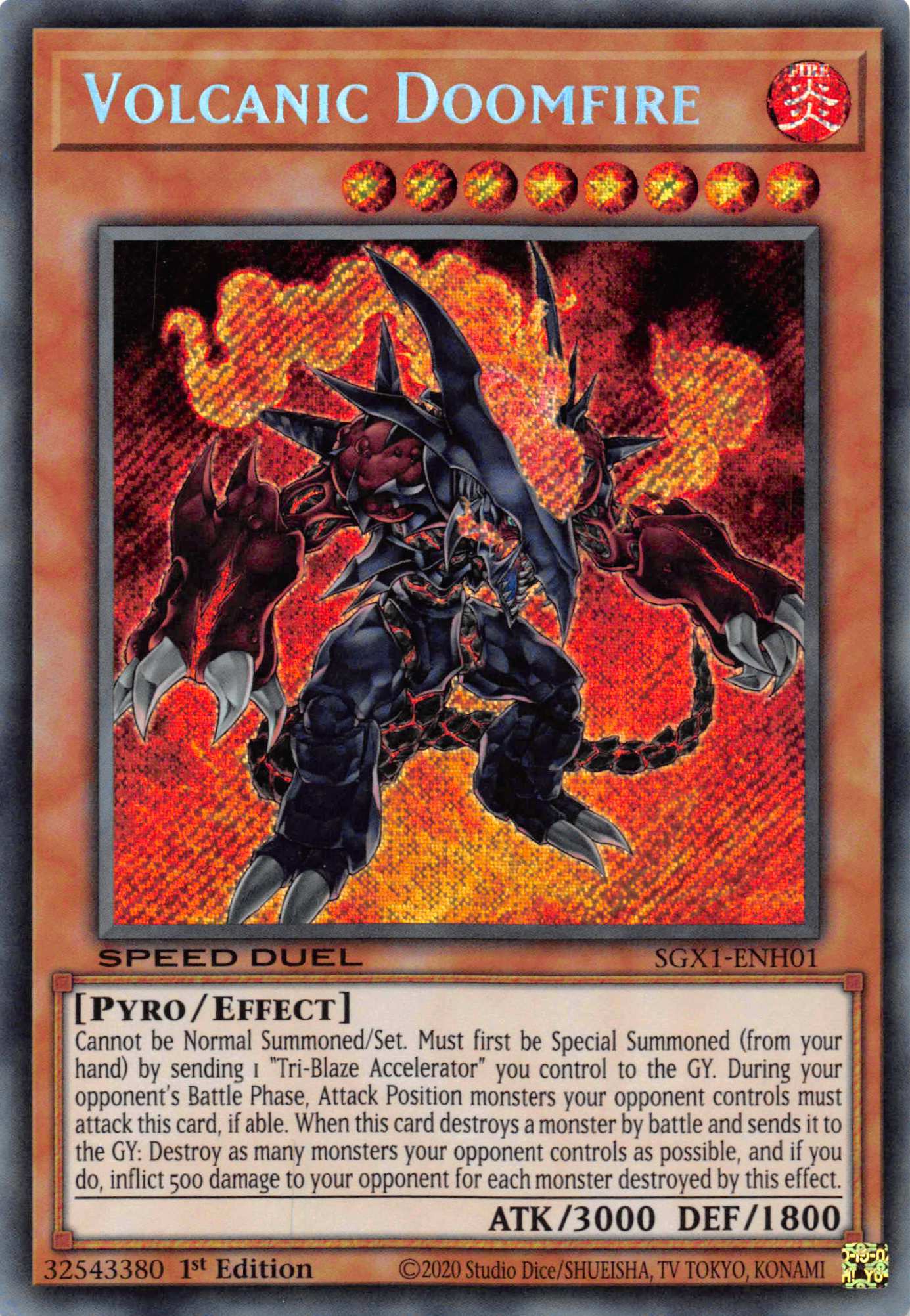 Volcanic Doomfire [SGX1-ENH01] Secret Rare | Anubis Games and Hobby