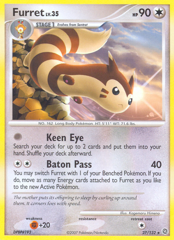 Furret (27/132) [Diamond & Pearl: Secret Wonders] | Anubis Games and Hobby