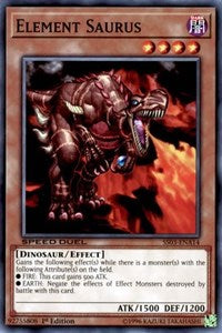 Element Saurus [Speed Duel Decks: Ultimate Predators] [SS03-ENA14] | Anubis Games and Hobby