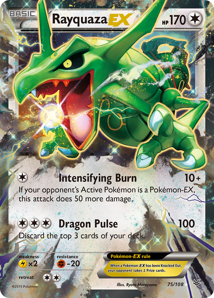 Rayquaza EX (75/108) [XY: Roaring Skies] | Anubis Games and Hobby