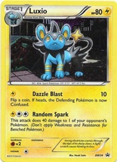 Luxio (BW34) (Cosmos Holo) [Black & White: Black Star Promos] | Anubis Games and Hobby