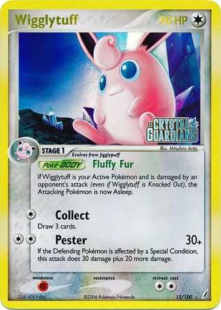 Wigglytuff (13/100) (Stamped) [EX: Crystal Guardians] | Anubis Games and Hobby
