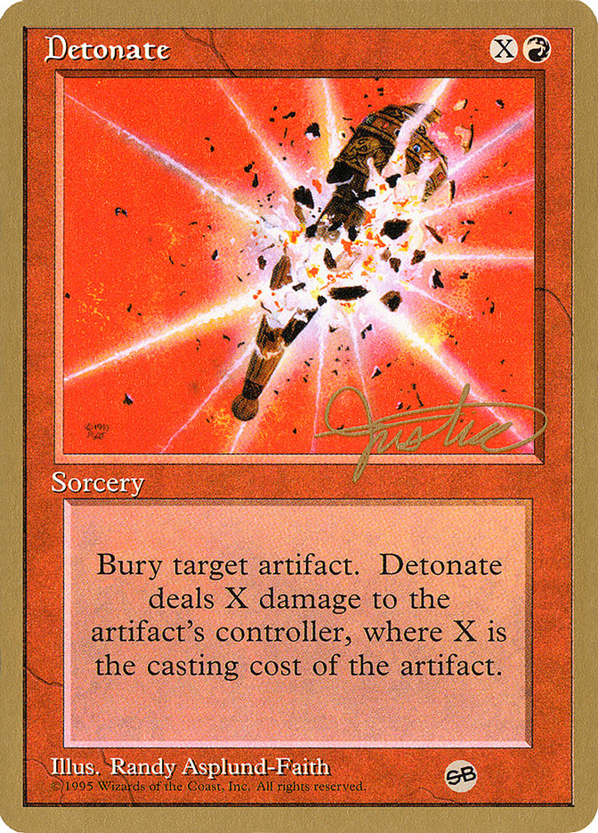 Detonate (Mark Justice) (SB) [Pro Tour Collector Set] | Anubis Games and Hobby