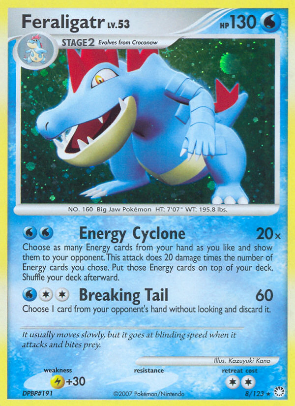 Feraligatr (8/123) [Diamond & Pearl: Mysterious Treasures] | Anubis Games and Hobby