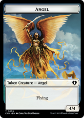 Copy (54) // Angel Double-Sided Token [Commander Masters Tokens] | Anubis Games and Hobby
