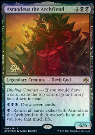 Asmodeus the Archfiend [Dungeons & Dragons: Adventures in the Forgotten Realms Prerelease Promos] | Anubis Games and Hobby