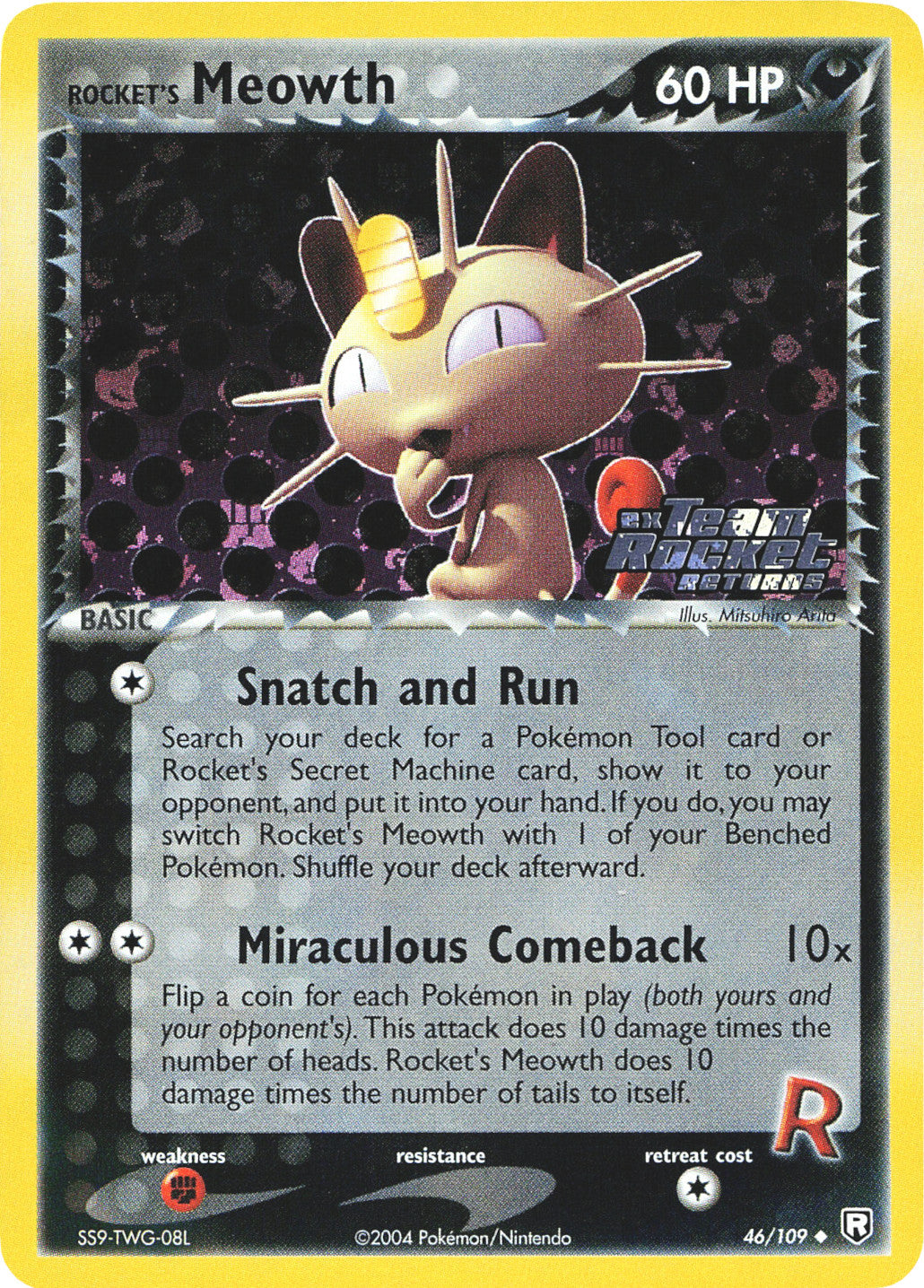 Rocket's Meowth (46/109) (Stamped) [EX: Team Rocket Returns] | Anubis Games and Hobby