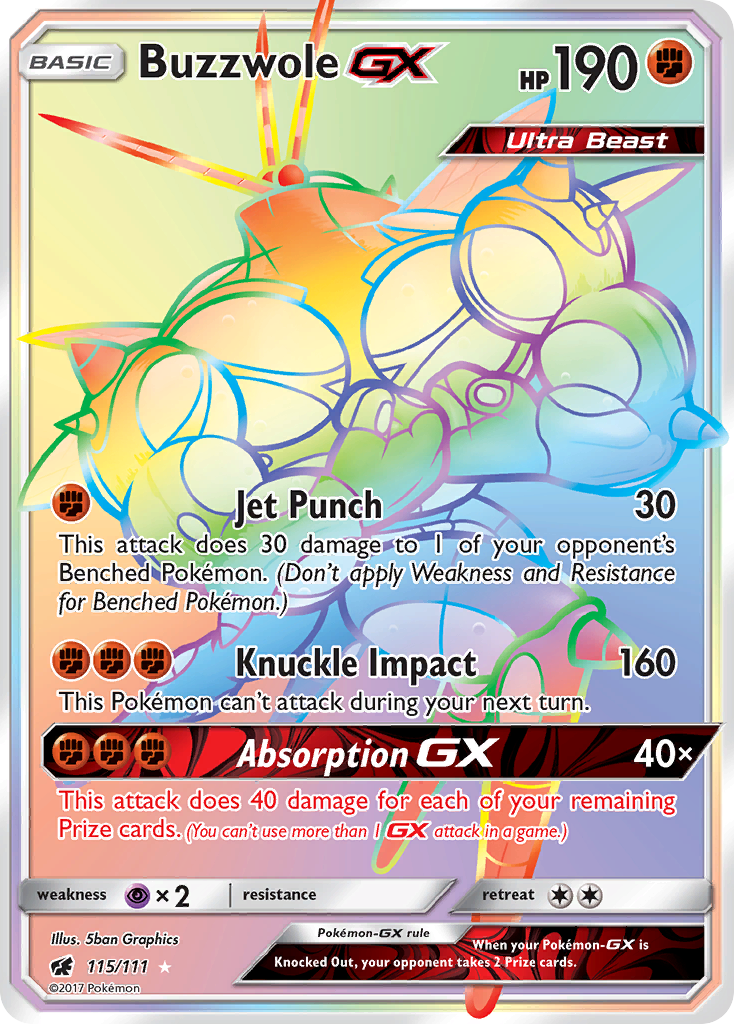 Buzzwole GX (115/111) [Sun & Moon: Crimson Invasion] | Anubis Games and Hobby