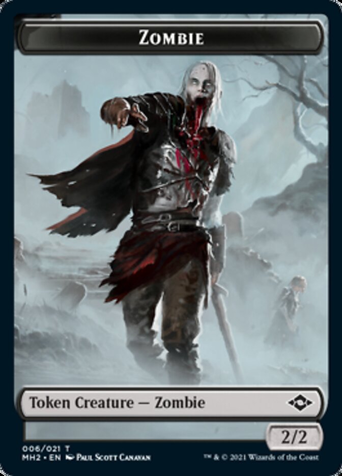 Zombie Token [Modern Horizons 2 Tokens] | Anubis Games and Hobby