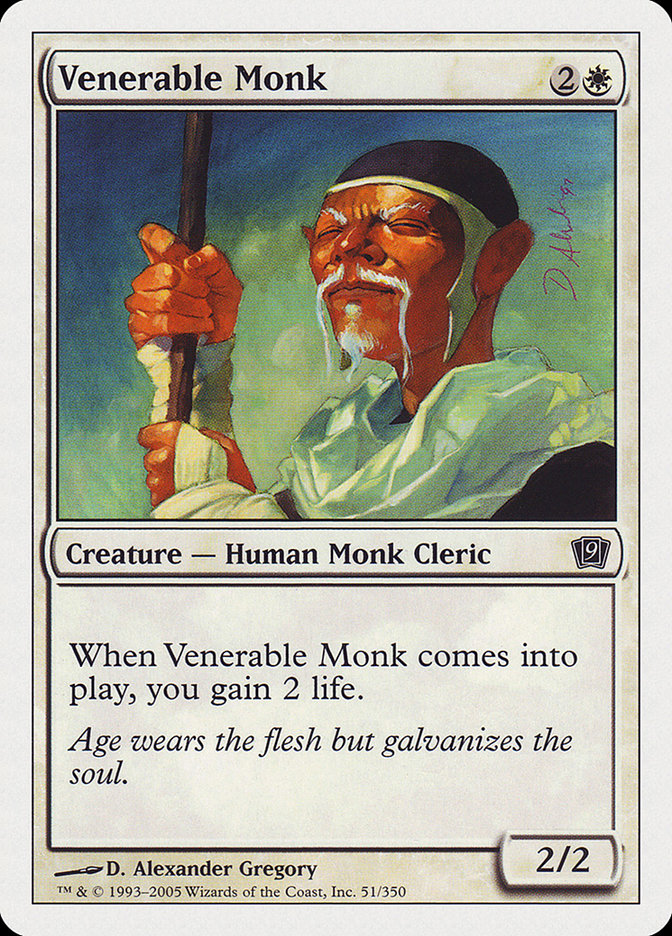 Venerable Monk [Ninth Edition] | Anubis Games and Hobby