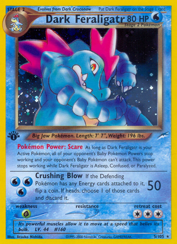 Dark Feraligatr (5/105) [Neo Destiny 1st Edition] | Anubis Games and Hobby