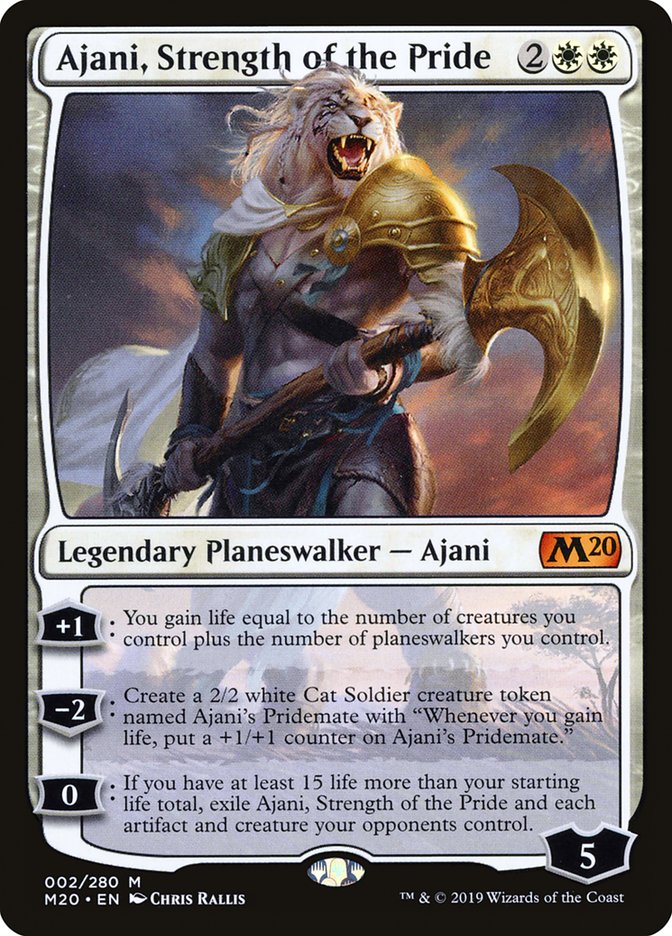 Ajani, Strength of the Pride [Core Set 2020] | Anubis Games and Hobby