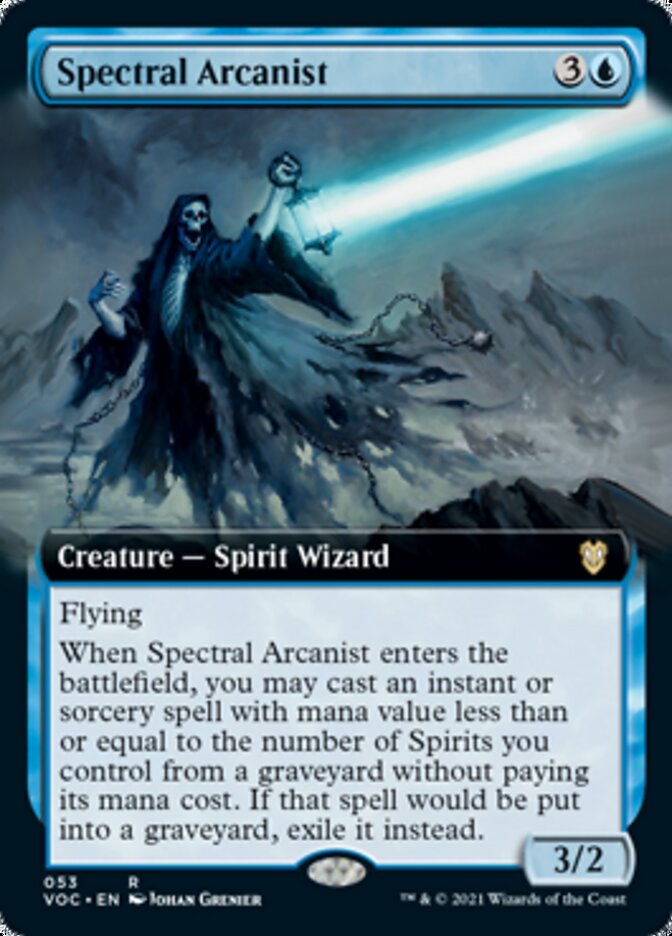 Spectral Arcanist (Extended Art) [Innistrad: Crimson Vow Commander] | Anubis Games and Hobby