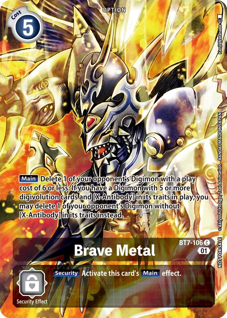 Brave Metal [BT7-106] (Premium Deck Set) [Next Adventure Promos] | Anubis Games and Hobby