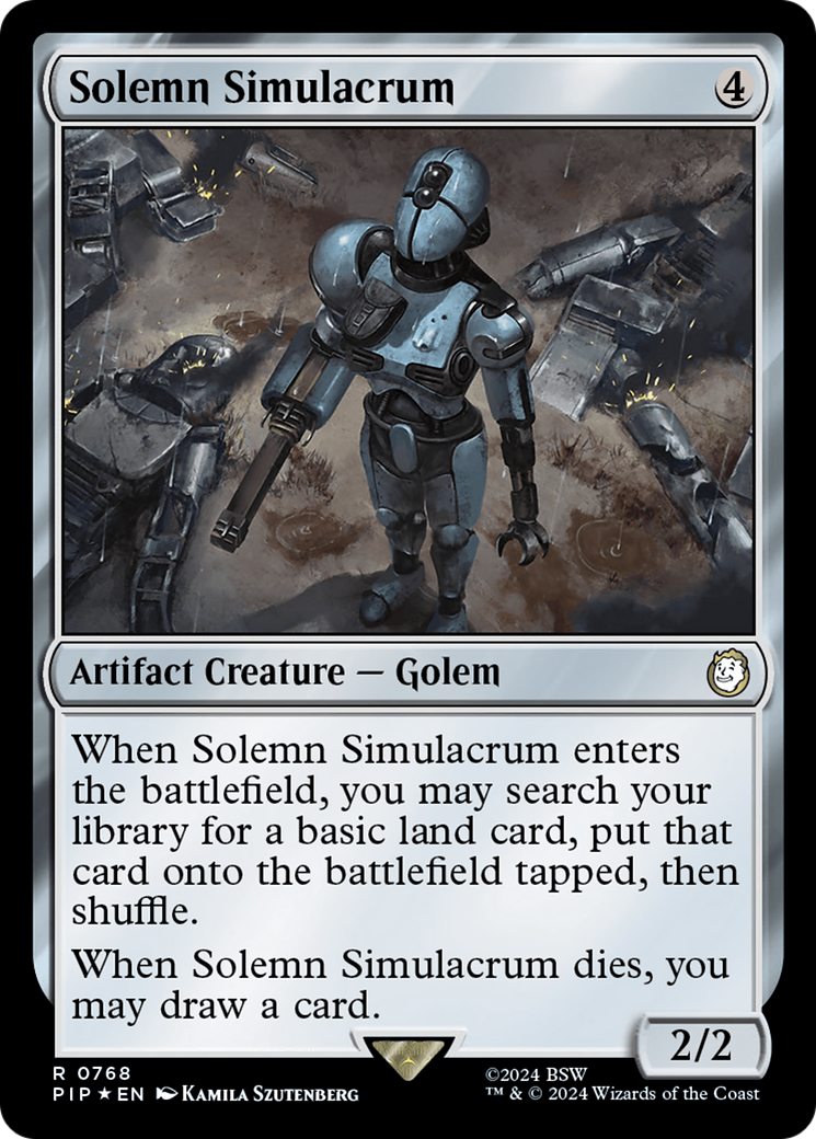 Solemn Simulacrum (Surge Foil) [Fallout] | Anubis Games and Hobby