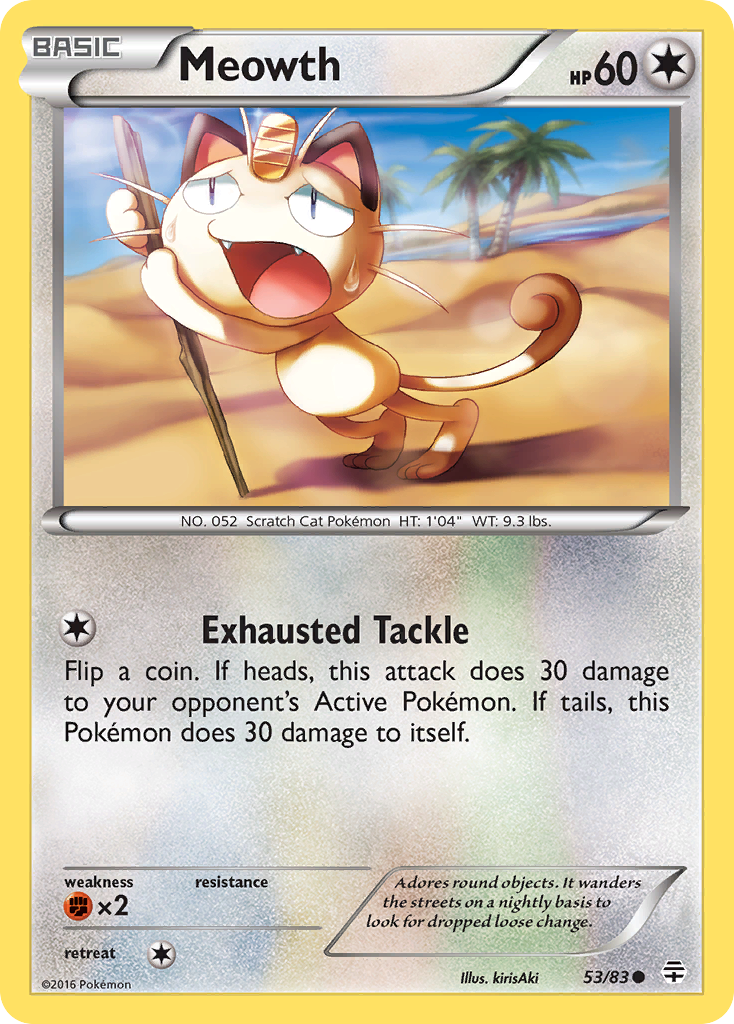 Meowth (53/83) [XY: Generations] | Anubis Games and Hobby