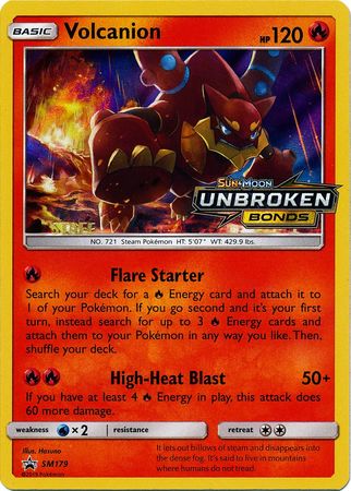 Volcanion (SM179) (Staff Prerelease Promo) [Sun & Moon: Black Star Promos] | Anubis Games and Hobby