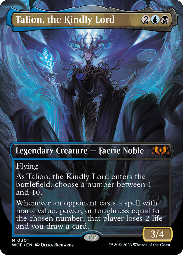 Talion, the Kindly Lord (Borderless Alternate Art) [Wilds of Eldraine] | Anubis Games and Hobby