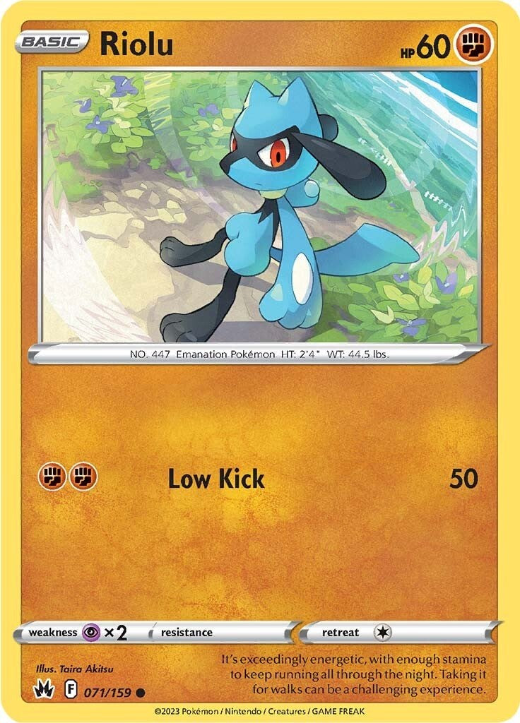 Riolu (071/159) [Sword & Shield: Crown Zenith] | Anubis Games and Hobby