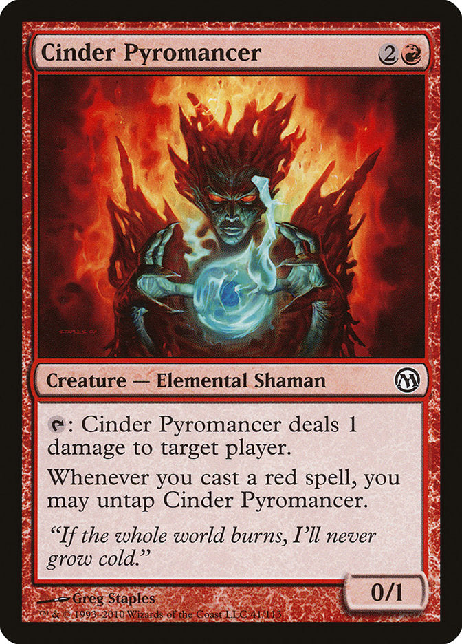 Cinder Pyromancer [Duels of the Planeswalkers] | Anubis Games and Hobby