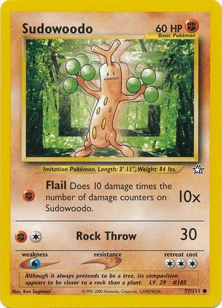 Sudowoodo (77/111) [Neo Genesis Unlimited] | Anubis Games and Hobby