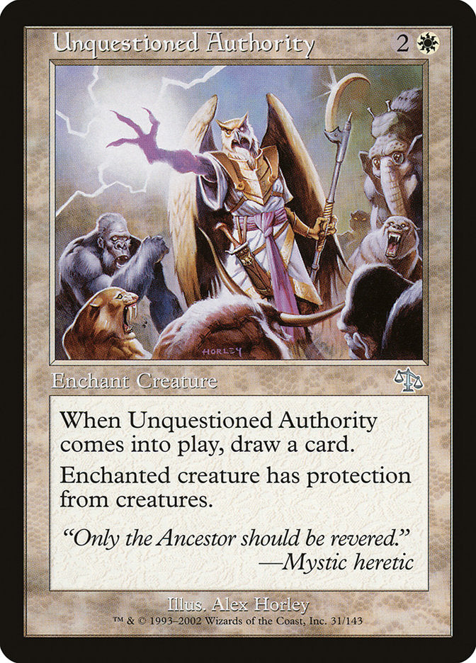 Unquestioned Authority [Judgment] | Anubis Games and Hobby