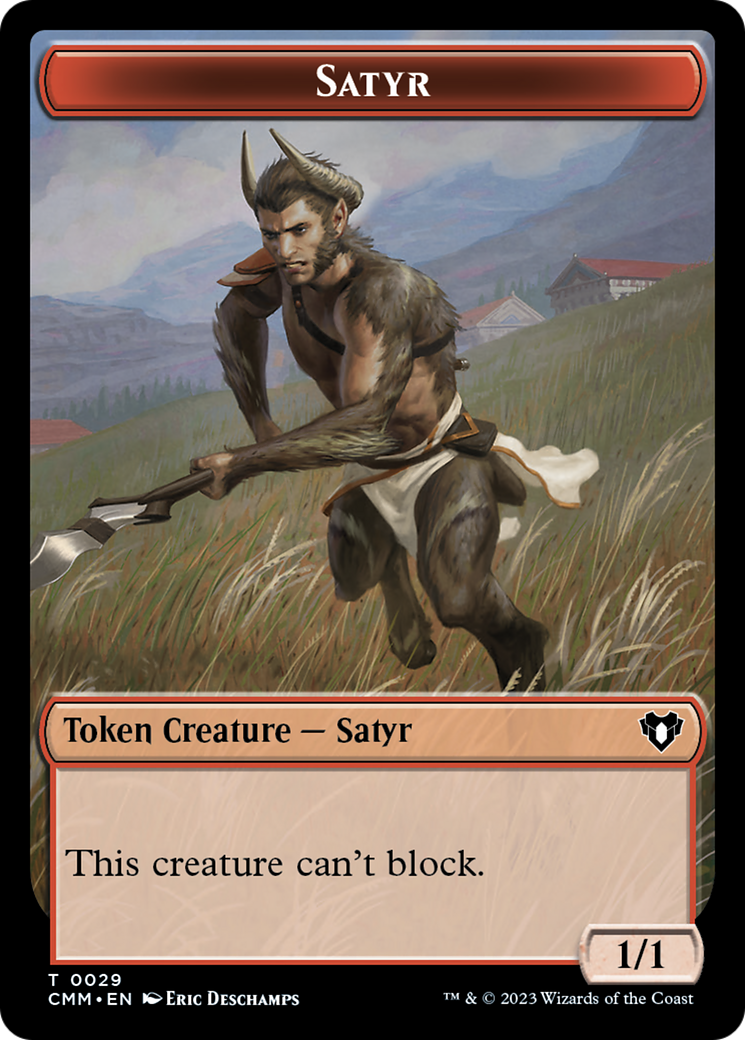 Satyr Token [Commander Masters Tokens] | Anubis Games and Hobby
